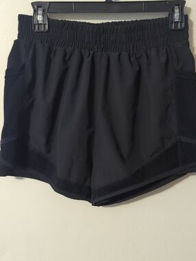 Women's Black Athletic Shorts - Breathable Workout Short